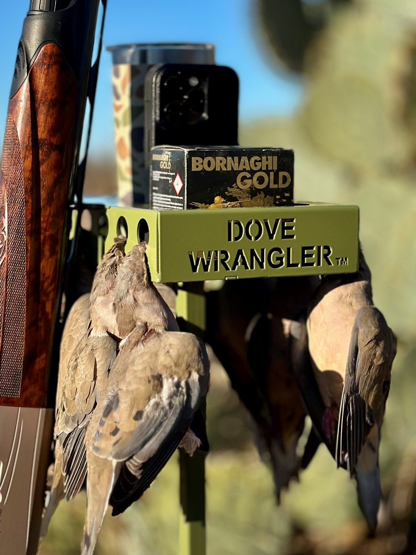 NEW 3 PIECE DESIGN Dove Wrangler - Matte powder coat in our classic mesquite green