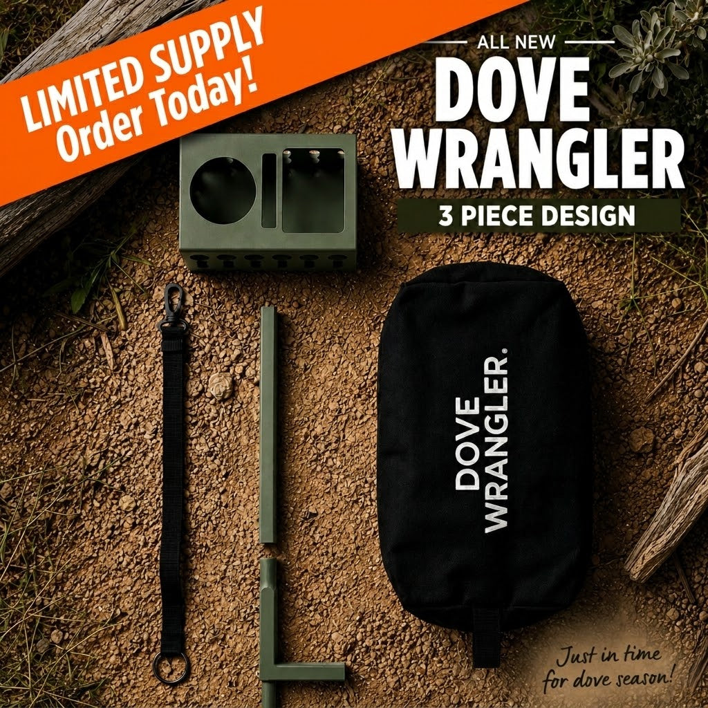 NEW 3 PIECE DESIGN Dove Wrangler - Matte powder coat in our classic mesquite green