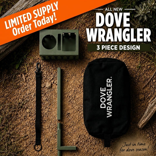 NEW 3 PIECE DESIGN Dove Wrangler - Matte powder coat in our classic mesquite green