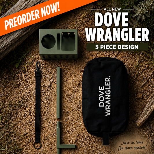 NEW 3 PIECE DESIGN Dove Wrangler - Matte powder coat in our classic mesquite green
